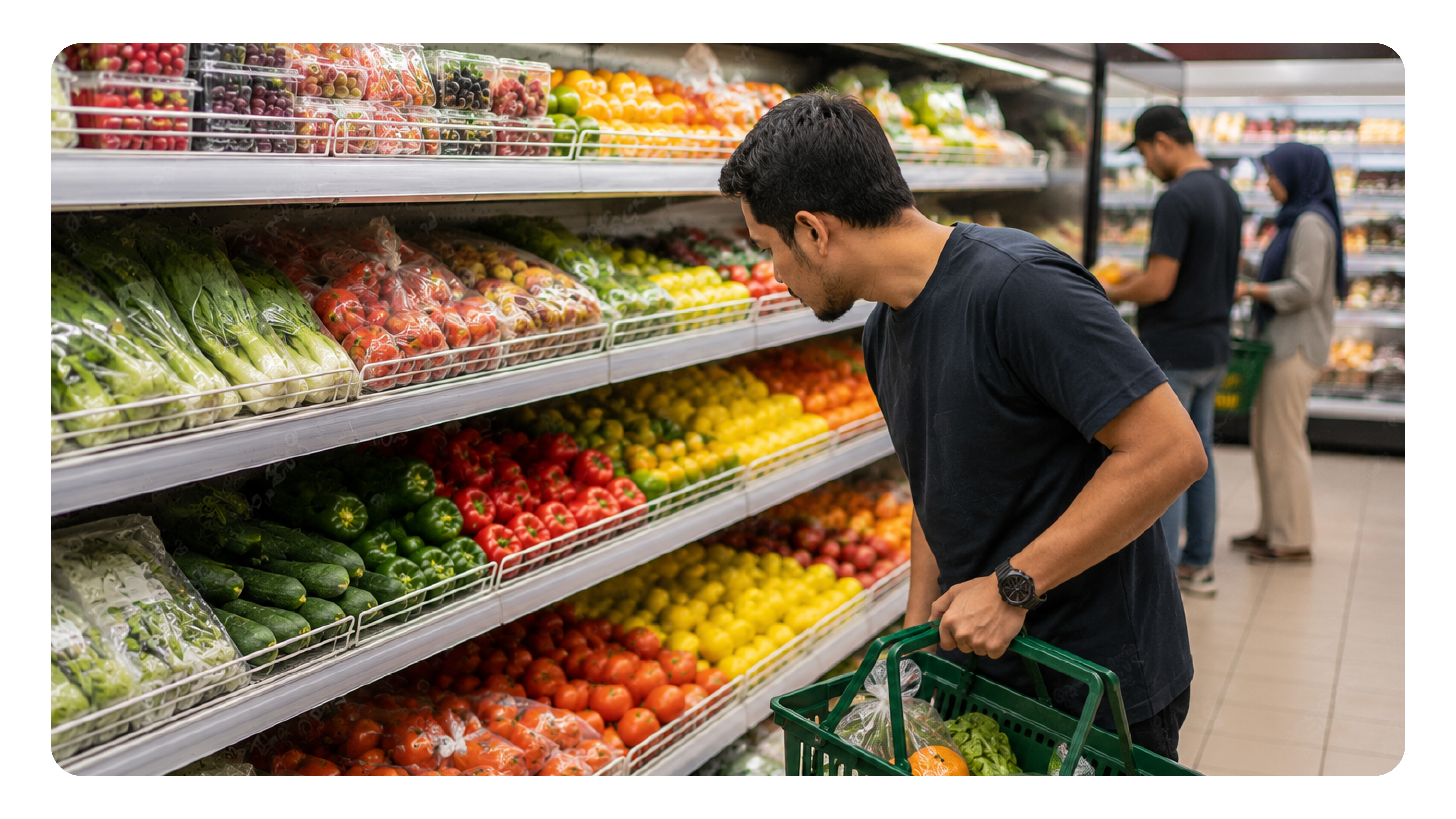 Consumer in market